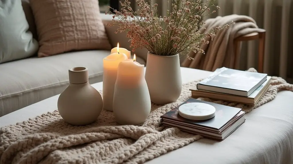 inviting coffee table decor