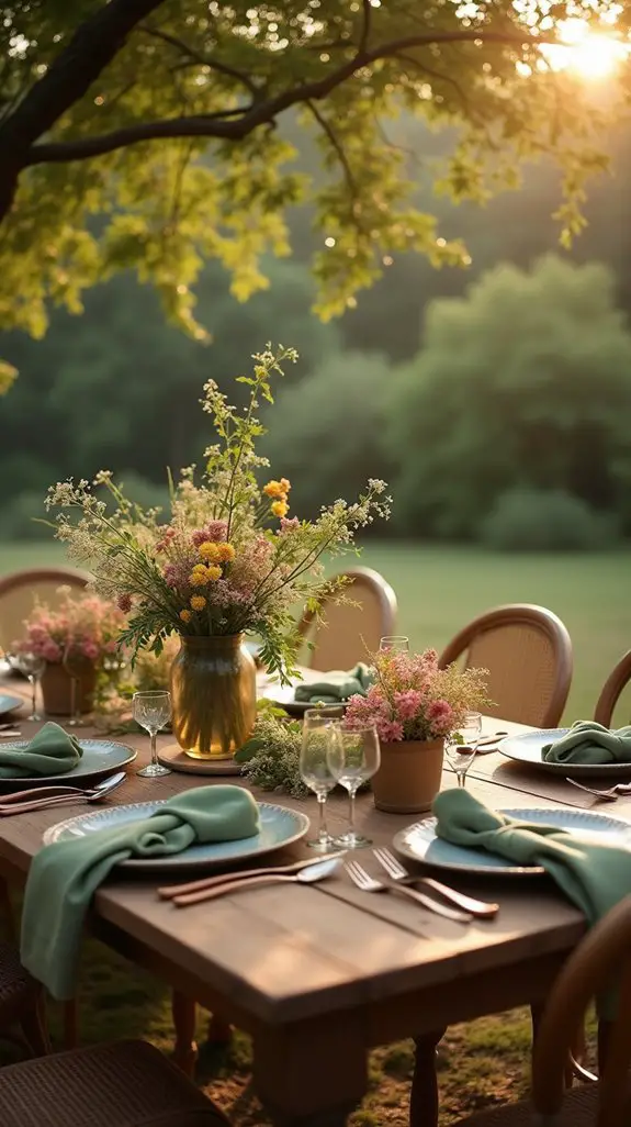 nature inspired dining decor elements