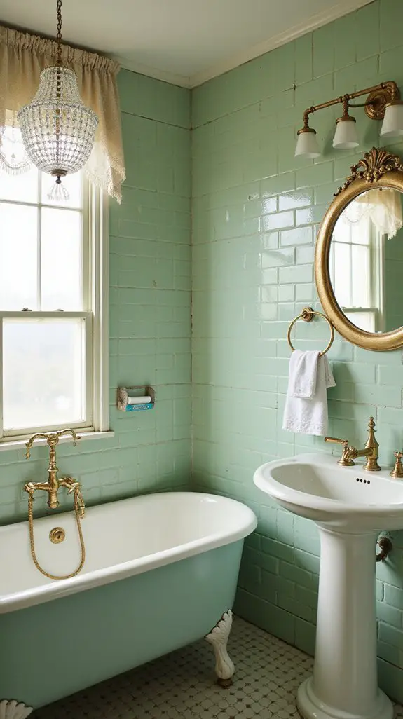 nostalgic retro bathroom decor