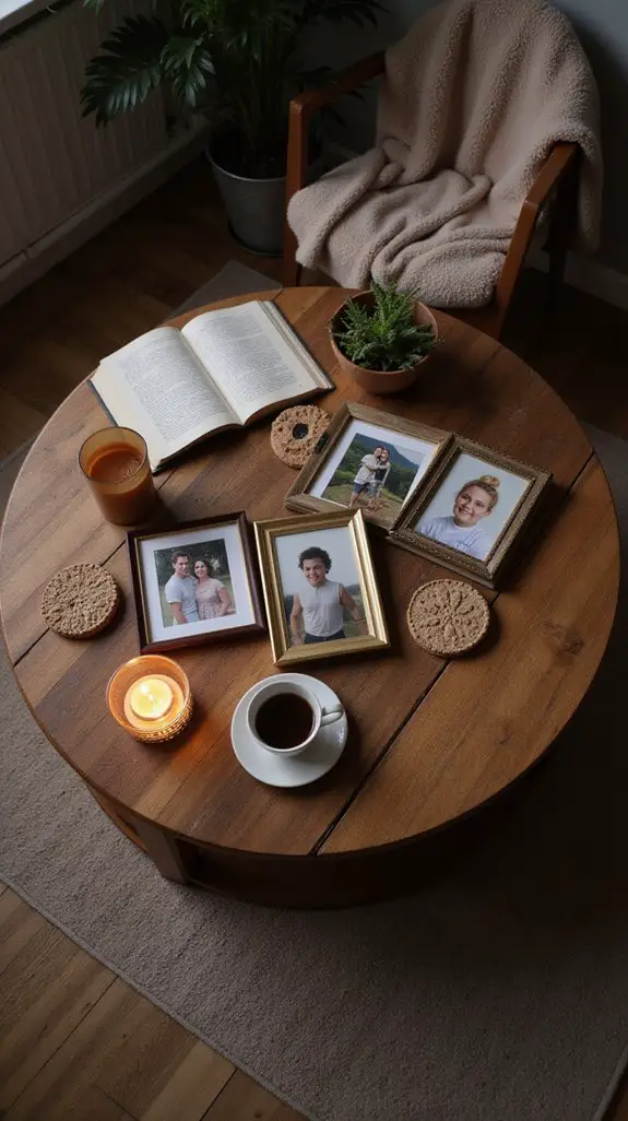 personalized coffee table display