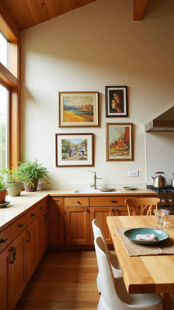 personalized kitchen artwork display