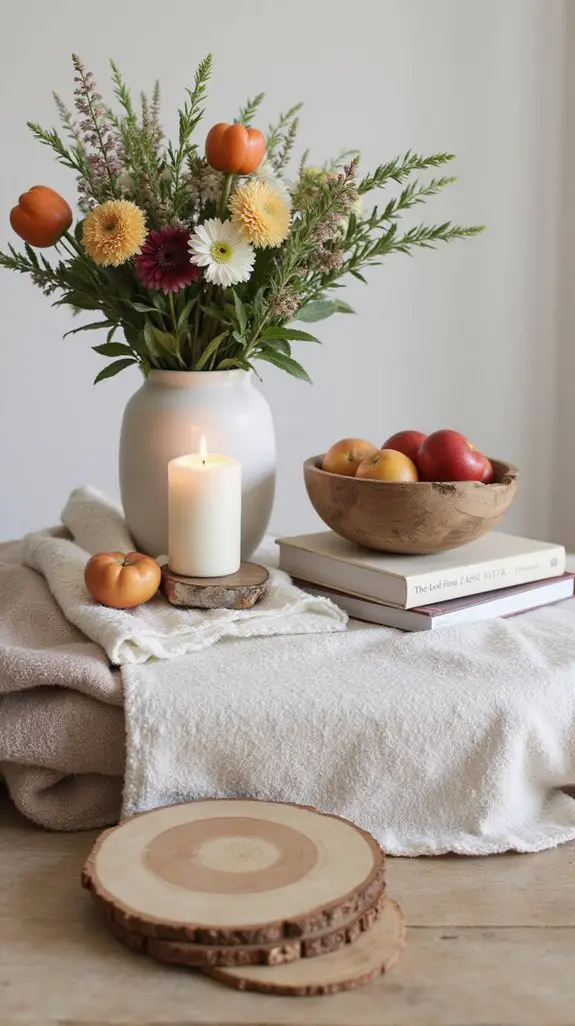 seasonal decor enhances ambiance