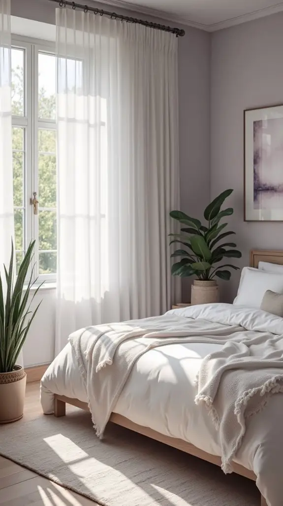 soothing color palette selection