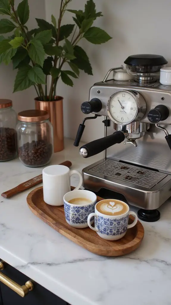 stylish coffee canister display