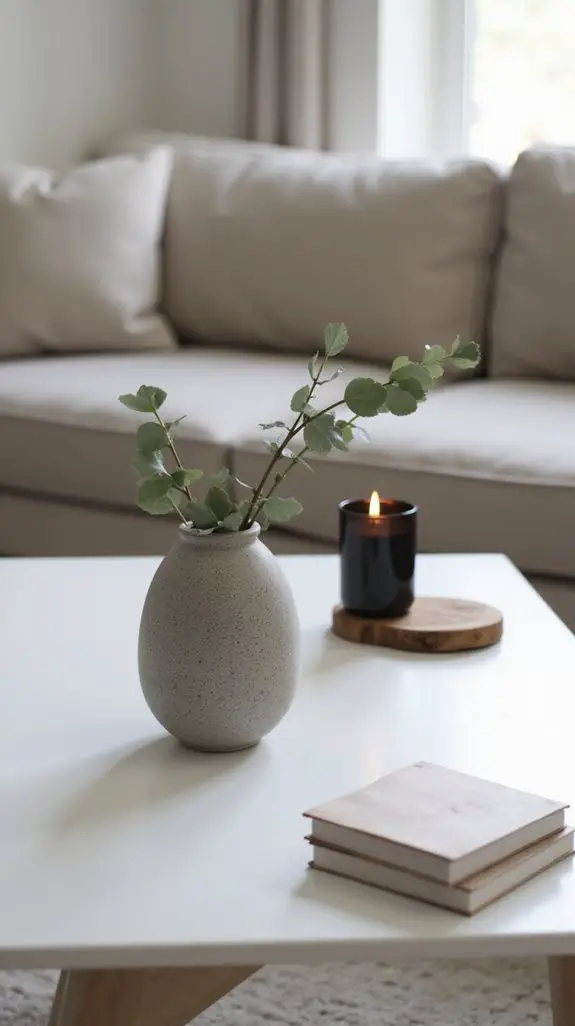stylish minimalist coffee table