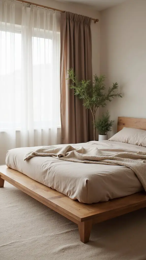 tranquil minimalist bedroom design