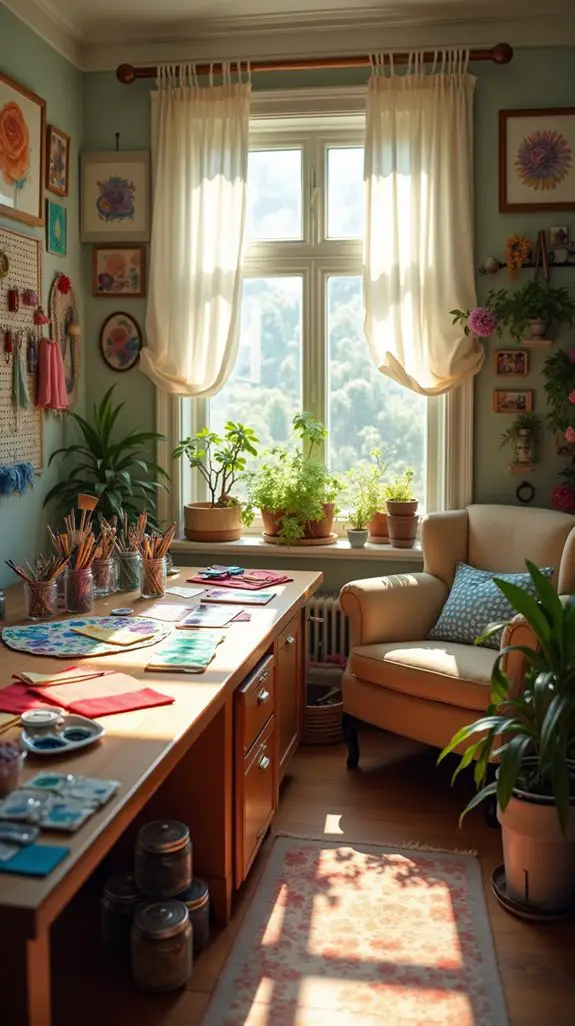 vibrant artistic creativity space