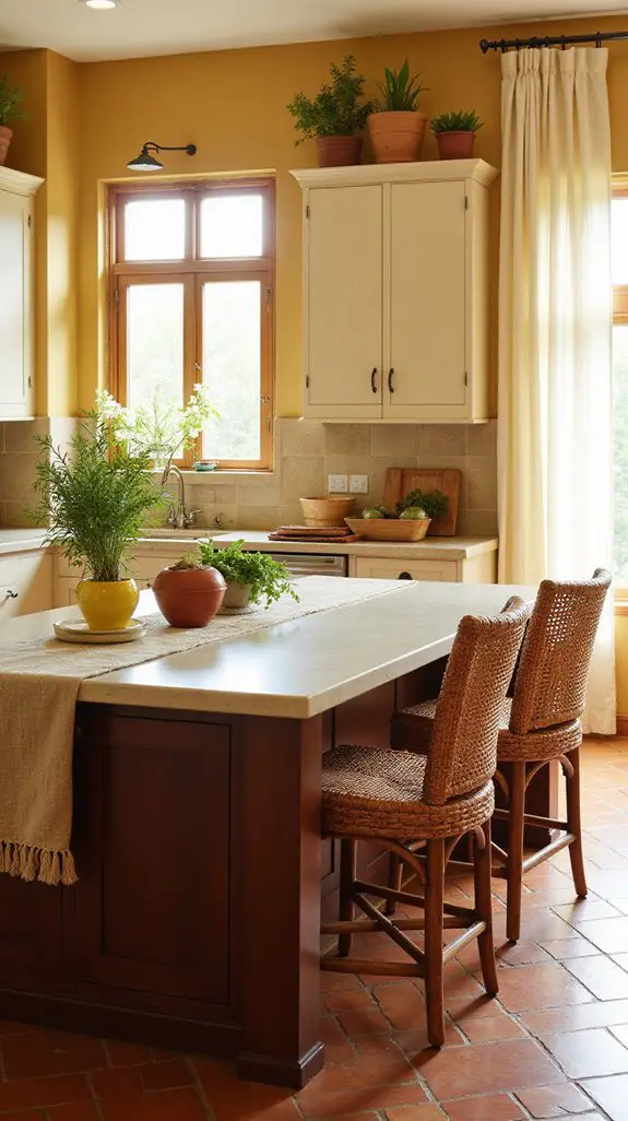 warm inviting kitchen hues