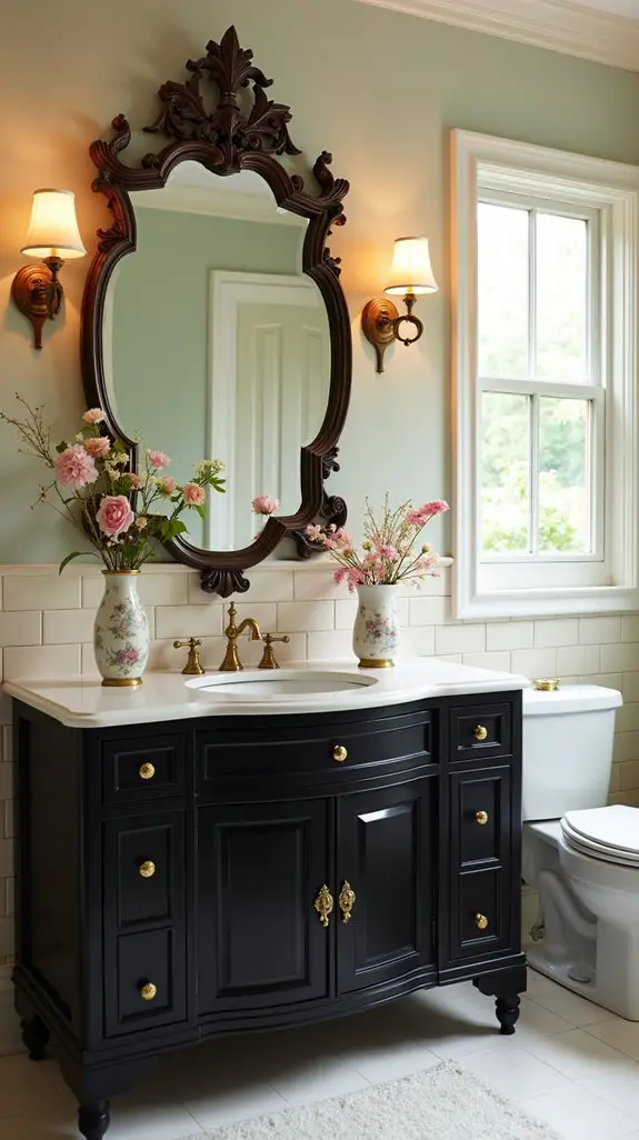 antique black vanity elegance