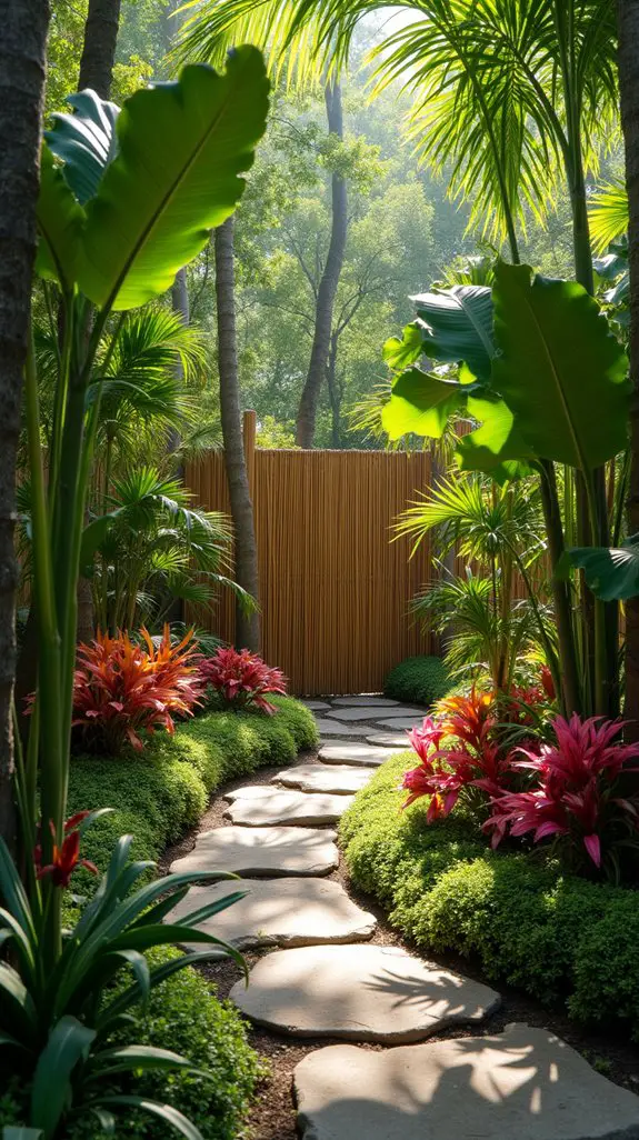 bamboo screens enhance privacy