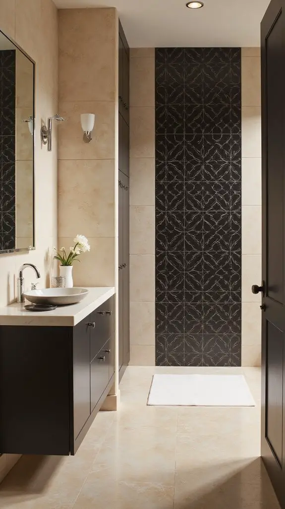 beige and black patterns