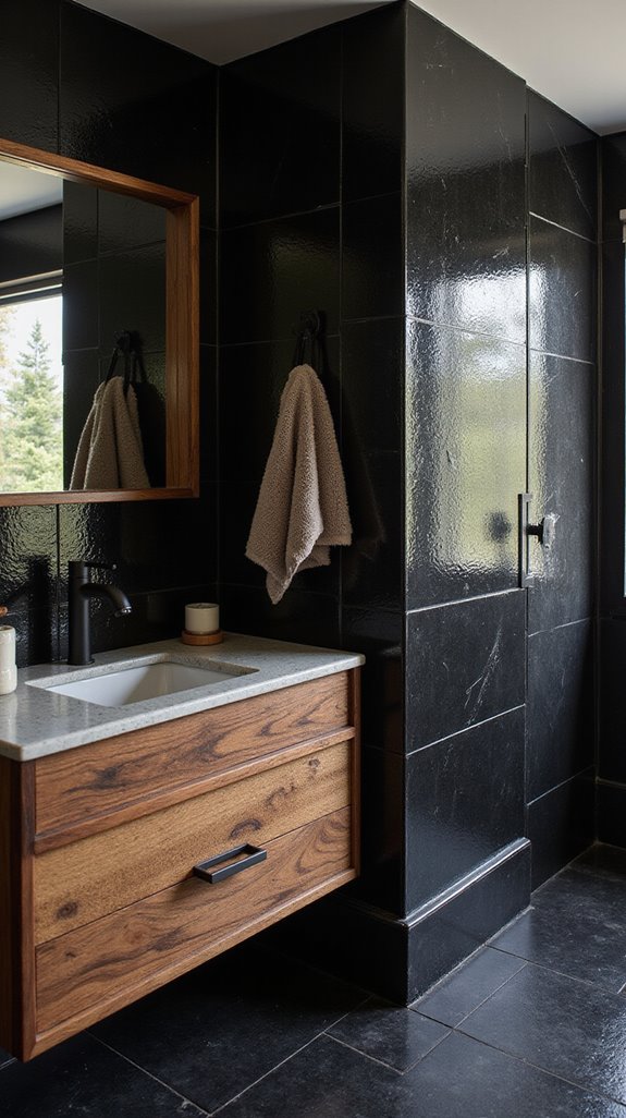 black and wood harmony