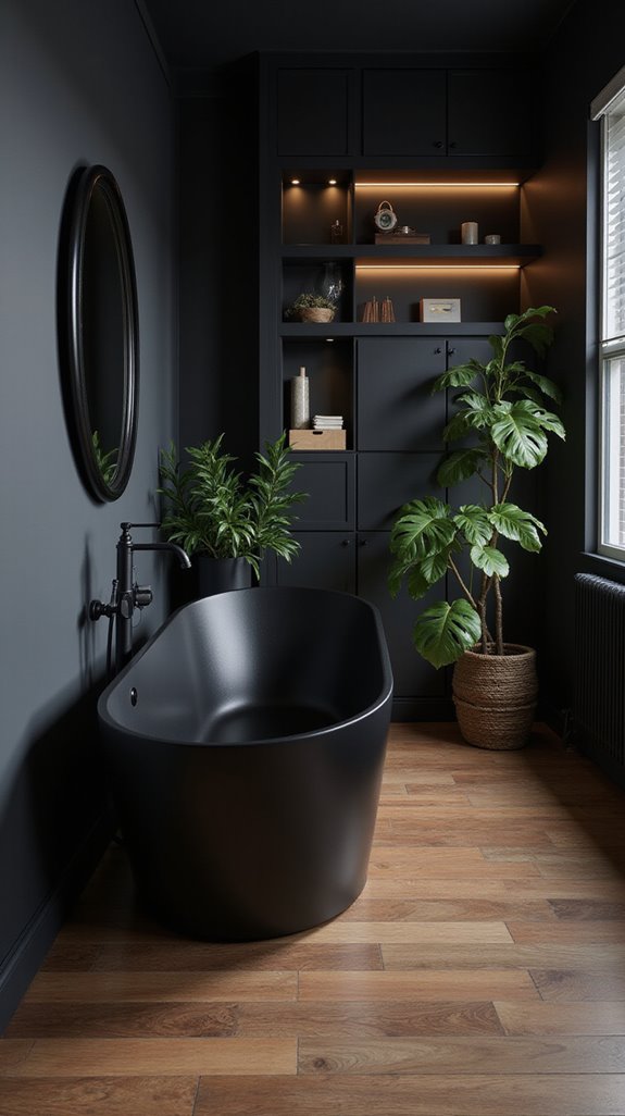 black and wood harmony