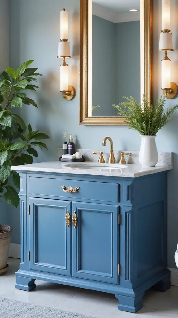 blue and gold elegance