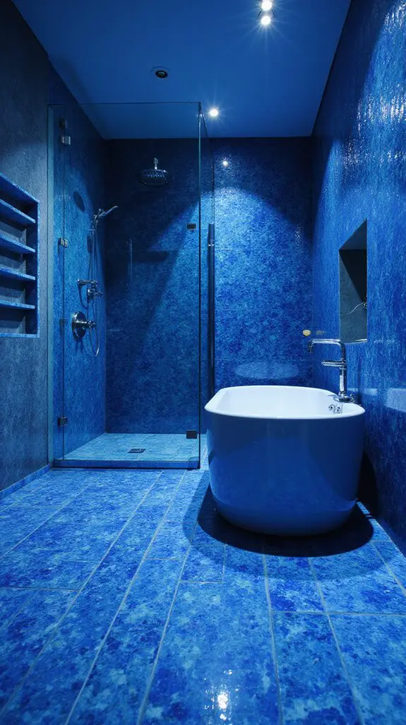 blue patterns and textures