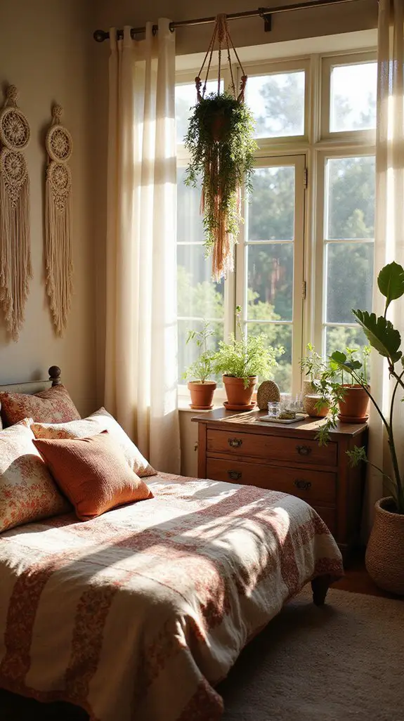 boho dreamcatcher bedroom feature