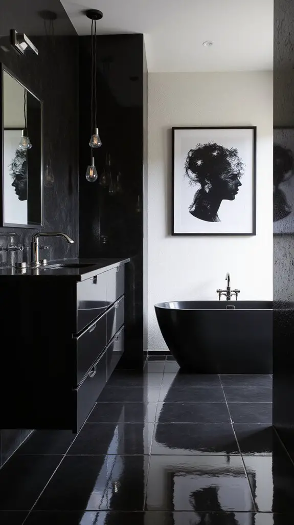 bold black crisp white