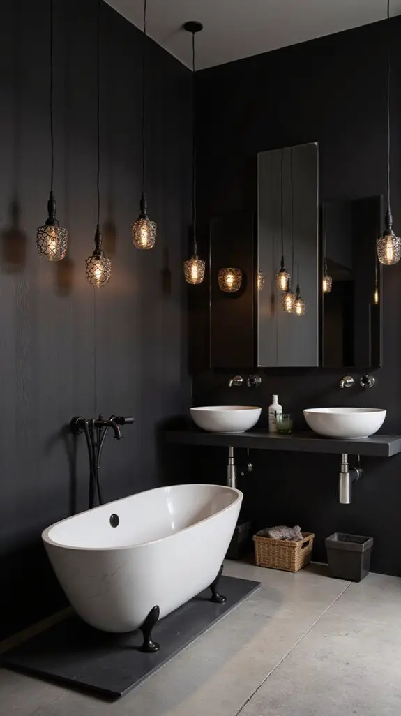 bold black lighting elegance