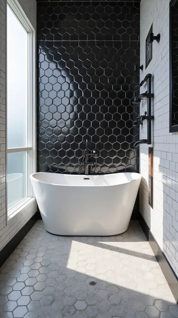 bold black tile borders