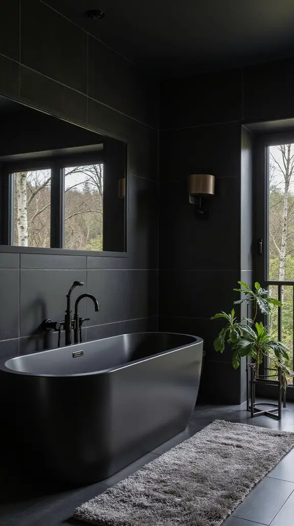bold black tile elegance