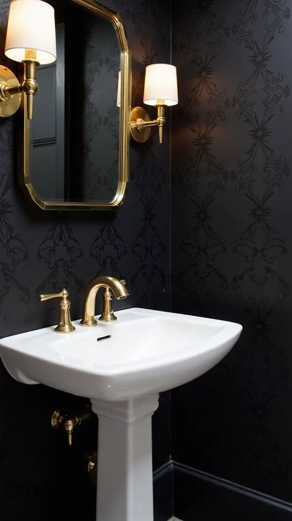 bold black wallpaper elegance