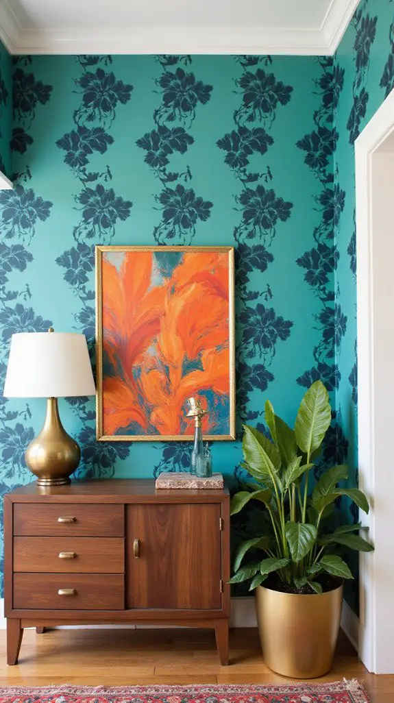 bold colors striking wallpaper