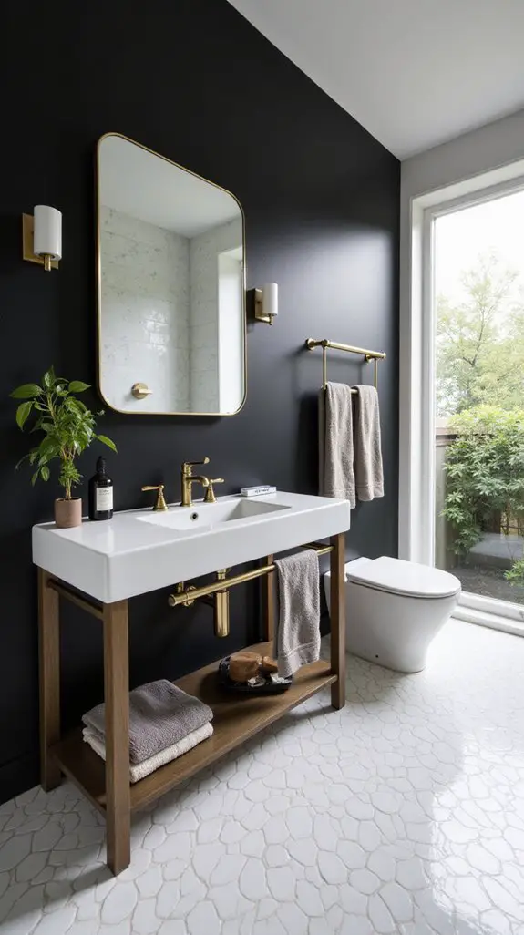 bold geometric bathroom designs