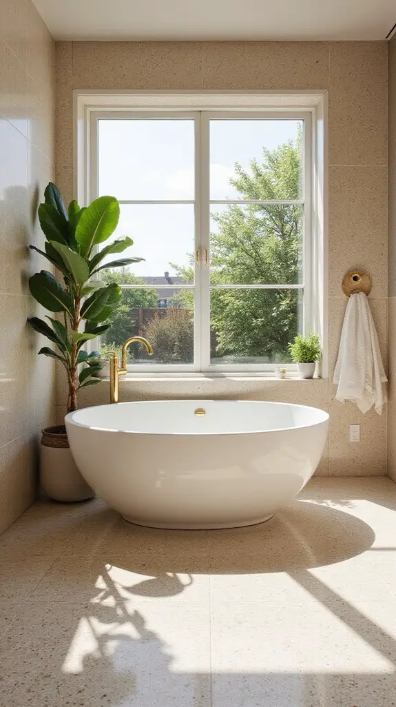 bold patterns beige terrazzo