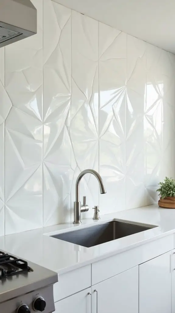 bold white geometric patterns