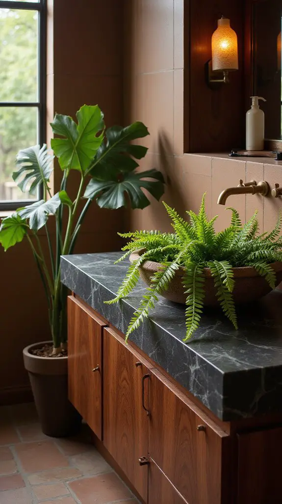 botanical elegance in bathrooms