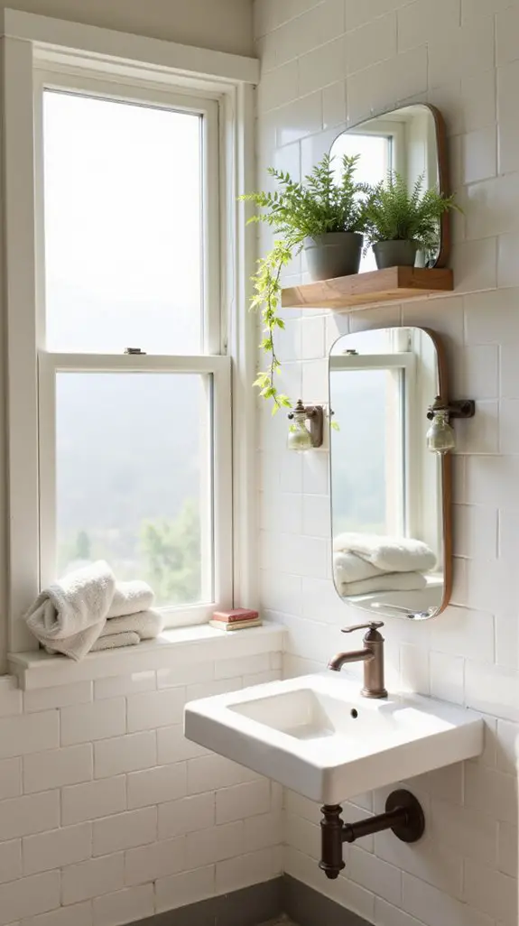 bright airy bathroom design