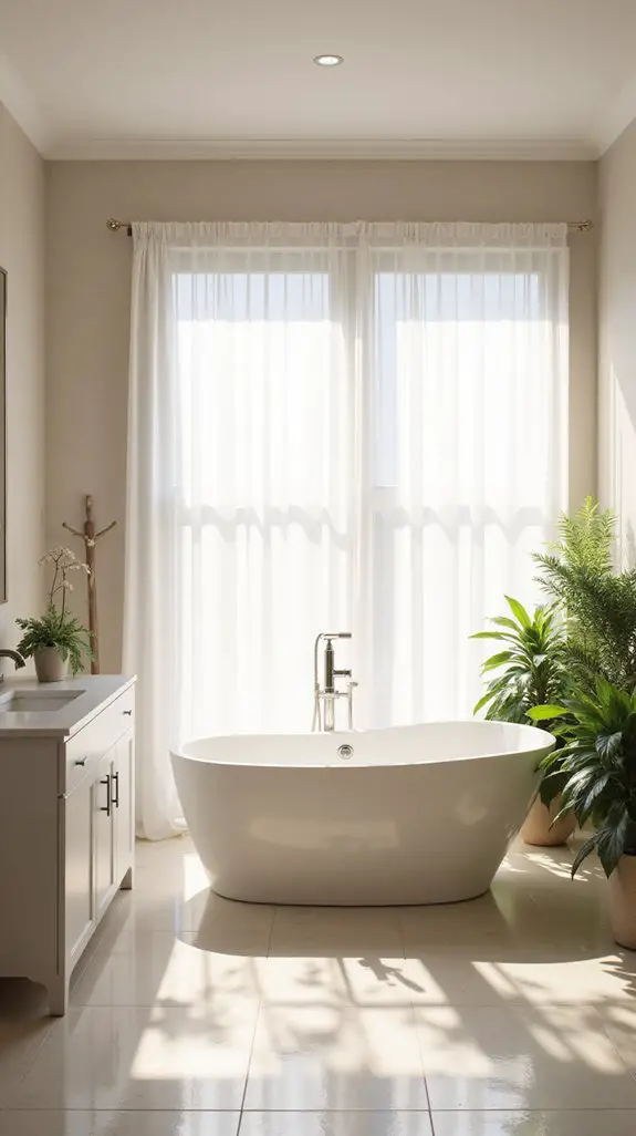 bright airy bathroom oasis