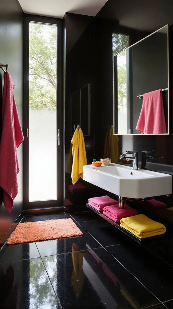 bright colors transform bathrooms