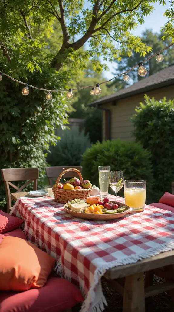 cheerful picnic gathering essentials