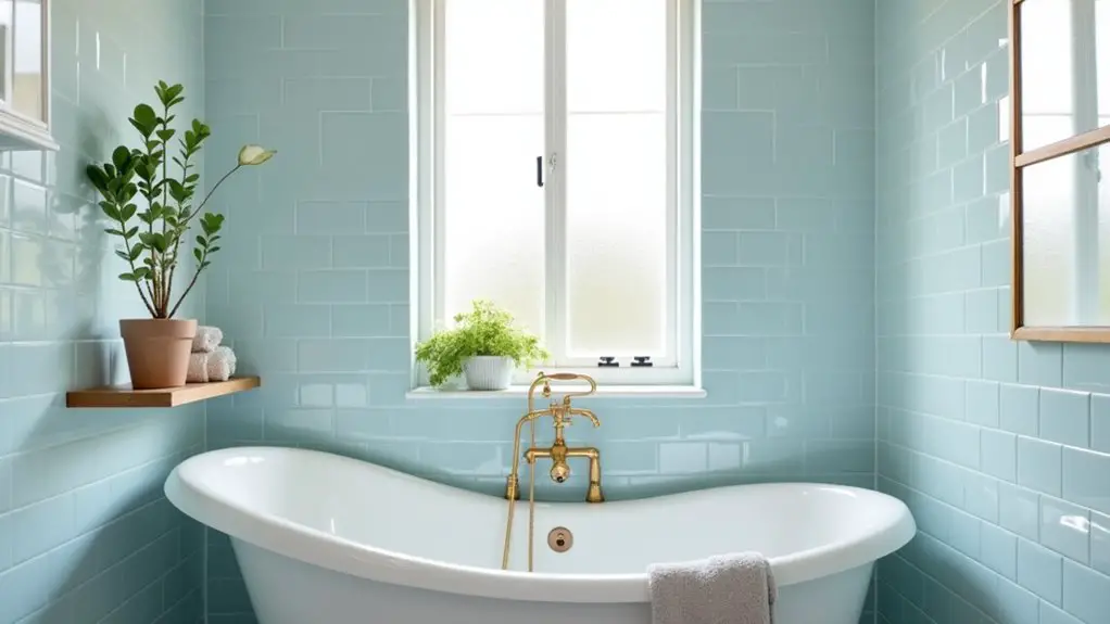 chic baby blue bathrooms