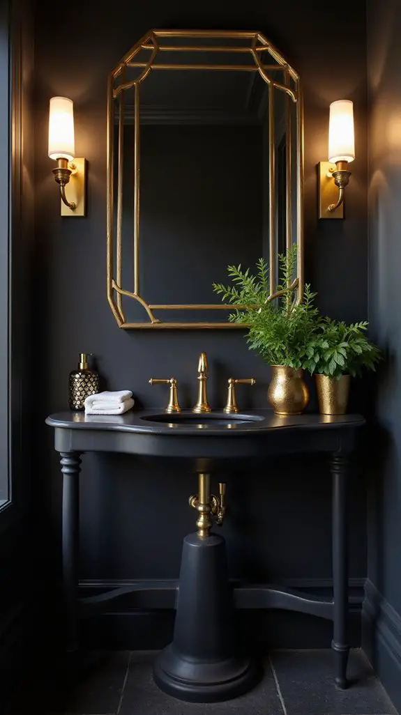 chic black and gold elegance