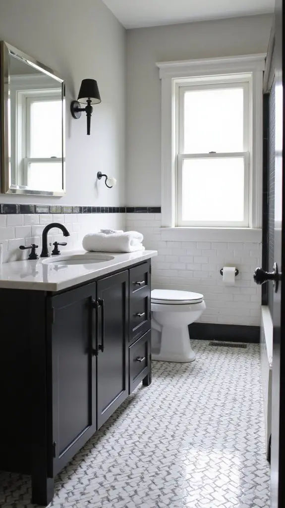 chic herringbone tile arrangements