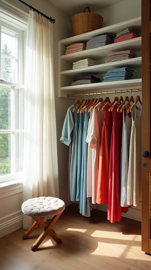 color coordination simplifies mornings