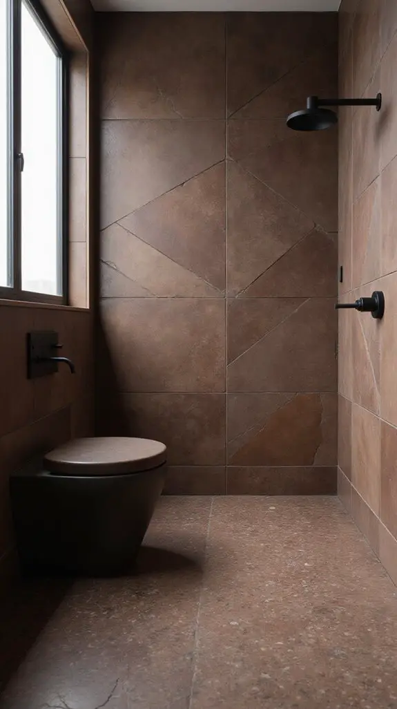 contemporary geometric bathroom designs