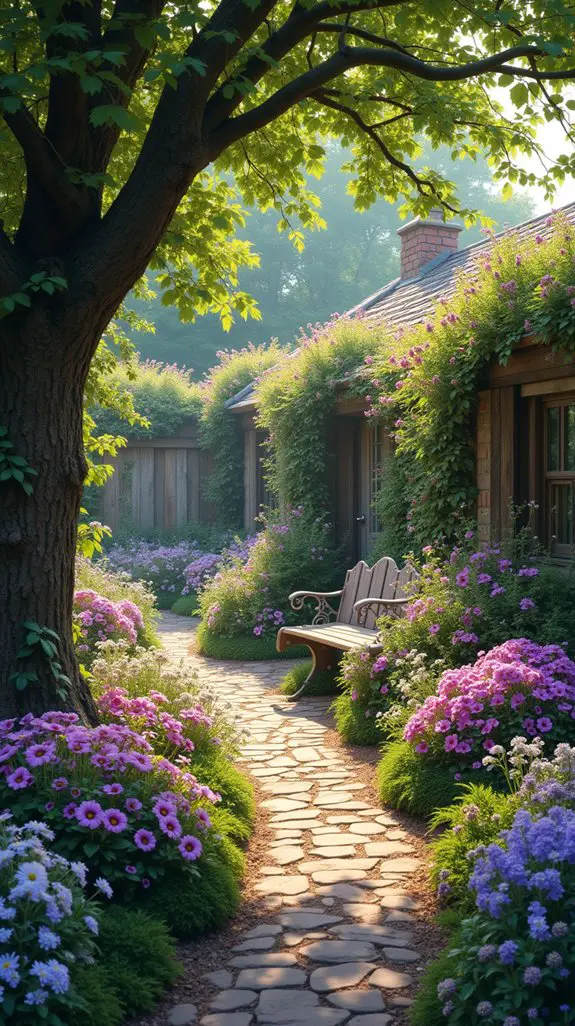 cottage garden tranquility escape