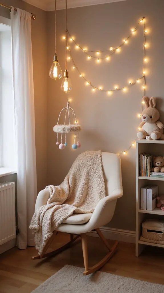 cozy baby room lighting