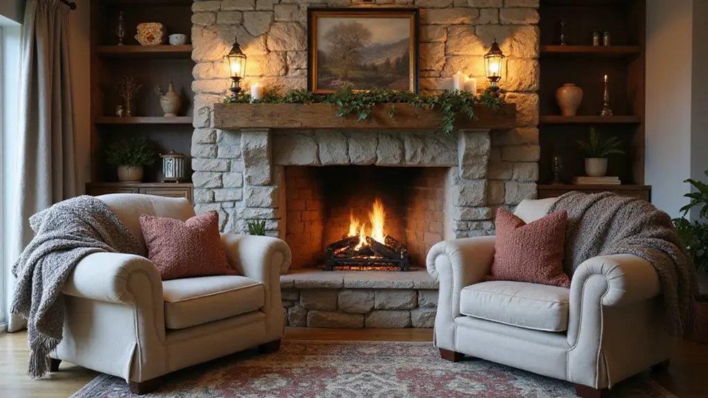 cozy fireplace home inspiration