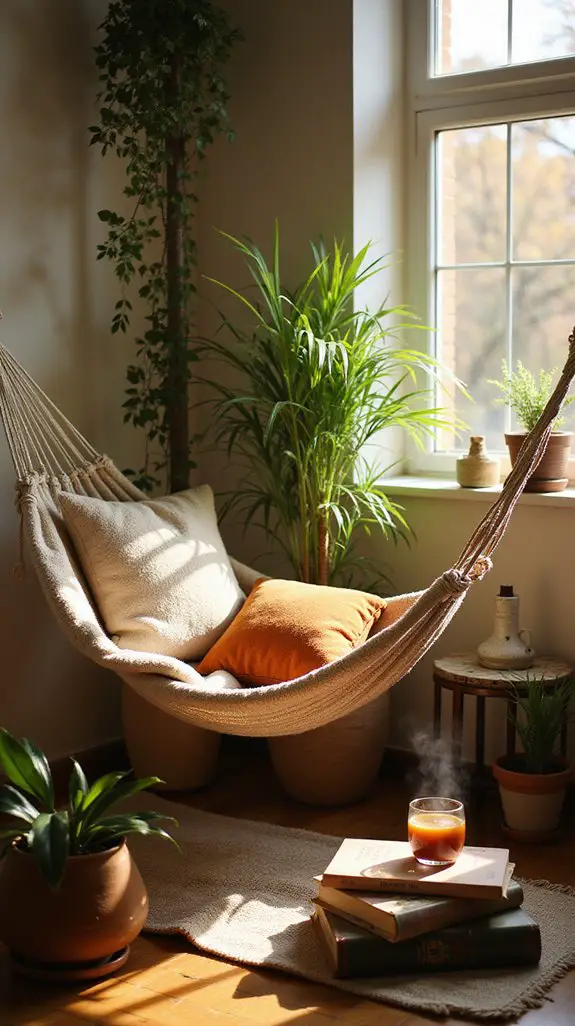 cozy hammock reading retreat