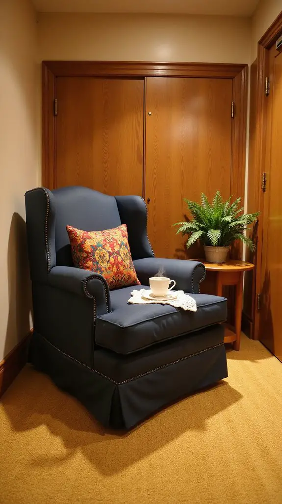 cozy inviting hallway nook