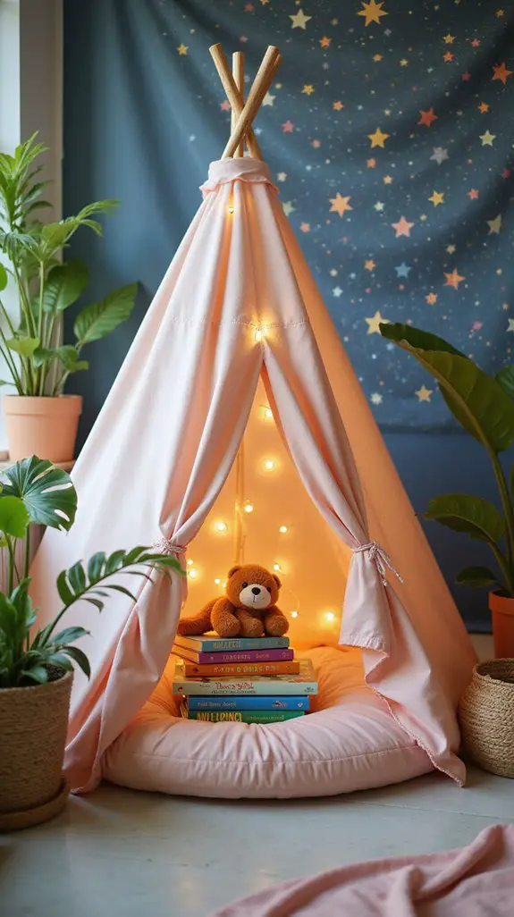 cozy kids reading retreat