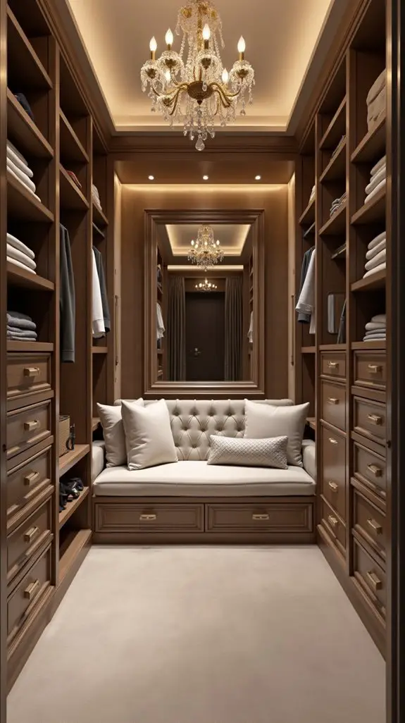 cozy multifunctional closet seating