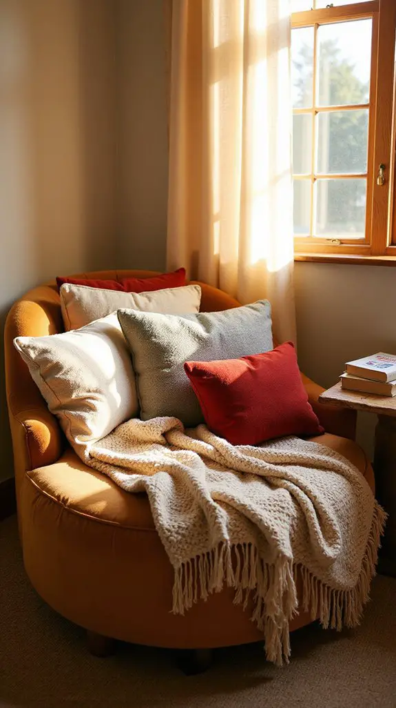 cozy nook with pillows