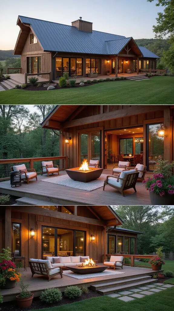 cozy outdoor entertainment spaces