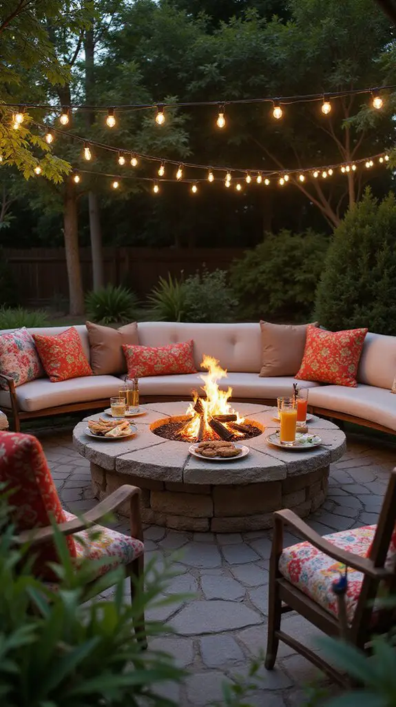 cozy outdoor fire pit