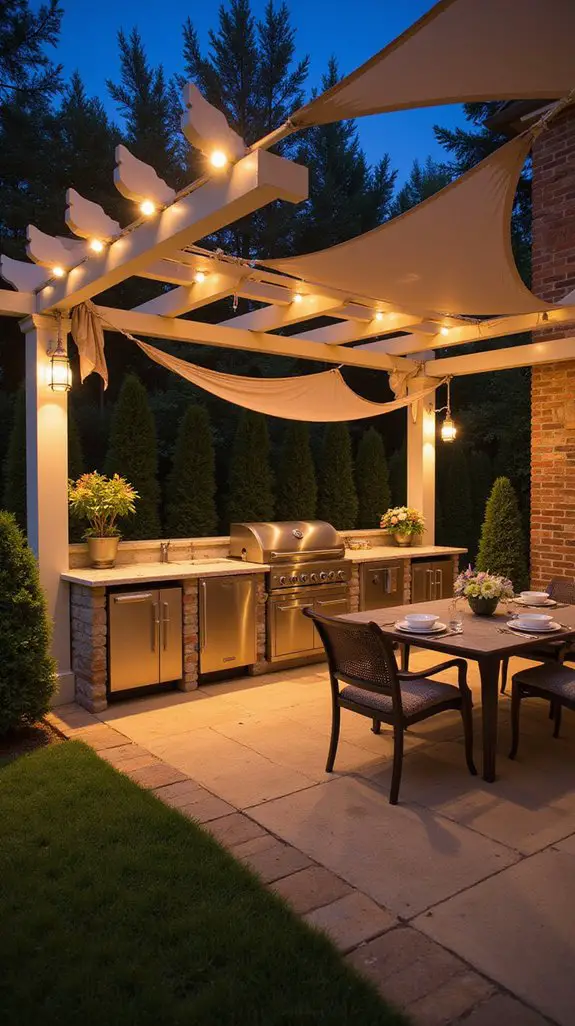 cozy outdoor living structures